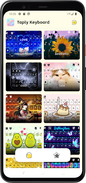 Taply Keyboard-Cute Typing Screenshot 1