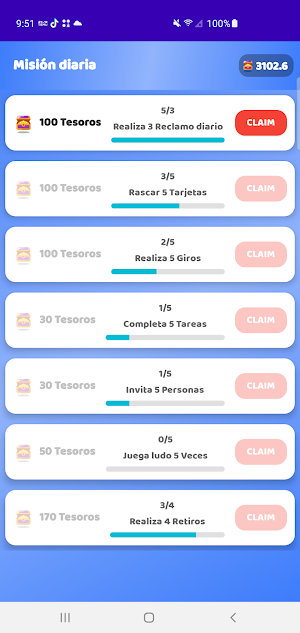 Earn Treasure - Rewards Screenshot 1