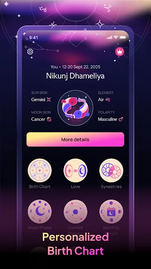 Zodiakos: Birth Chart Reader Screenshot 0