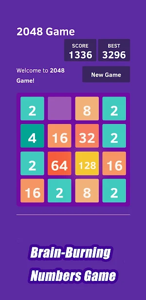 2048 - Casual Puzzle Game Screenshot 3