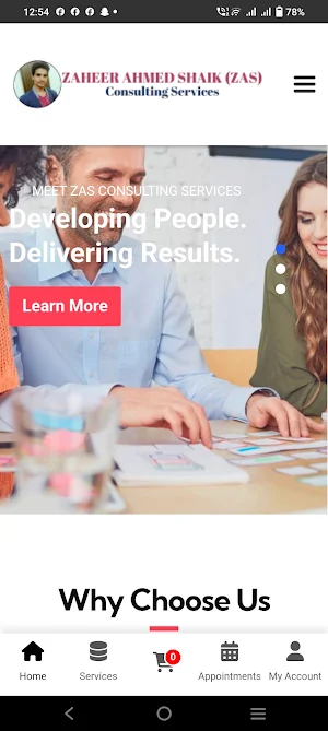ZAS Consulting Services Screenshot 0