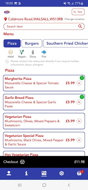 Dixy Chicken Walsall Screenshot 1