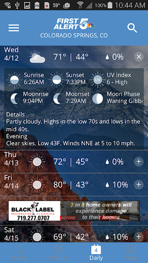 First Alert 5 Weather App Screenshot 2