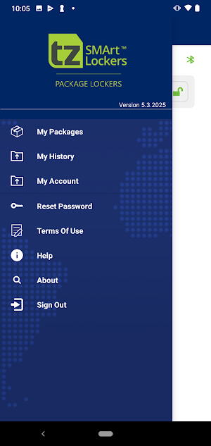 TZ Package Locker App Screenshot 0