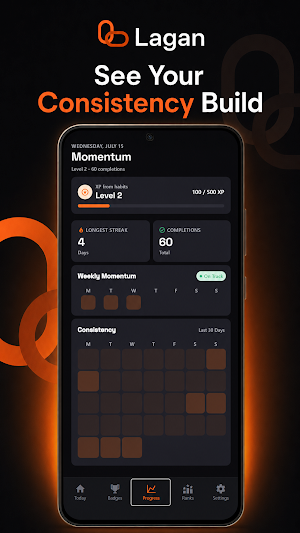Lagan: AI Habit Tracker Screenshot 1
