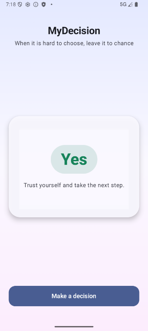 MyDecision Screenshot 1