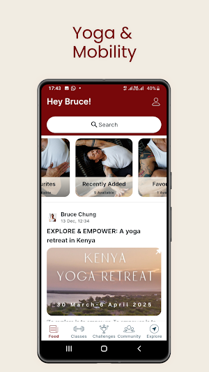 My Mate's Yoga App Screenshot 2