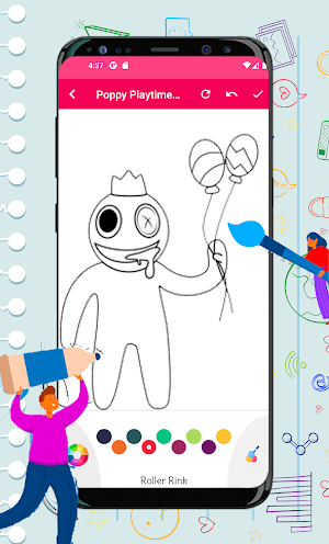 Rainbow Friends Coloring Book Screenshot 3