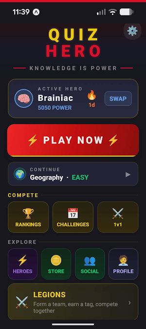 QuizHero Screenshot 0
