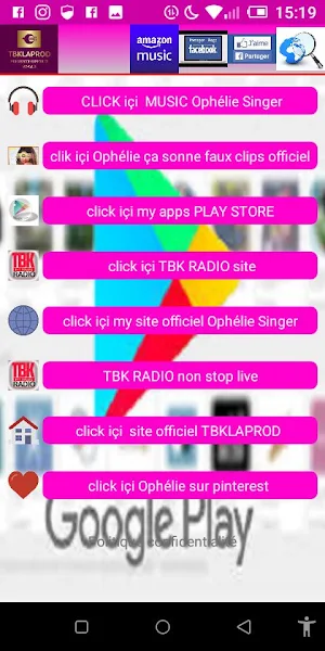 ophélie singer my music Screenshot 0