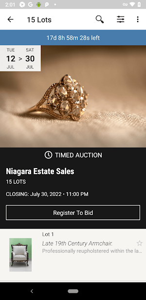 Niagara Estate Auctions Screenshot 1