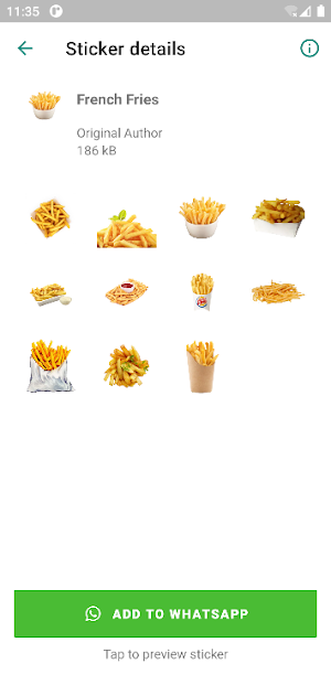 Food Stickers Pro Screenshot 2