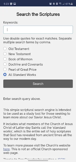Scripture Search Screenshot 2