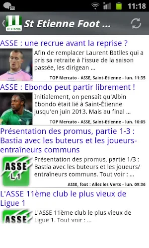 Saint-Etienne Foot News Screenshot 2