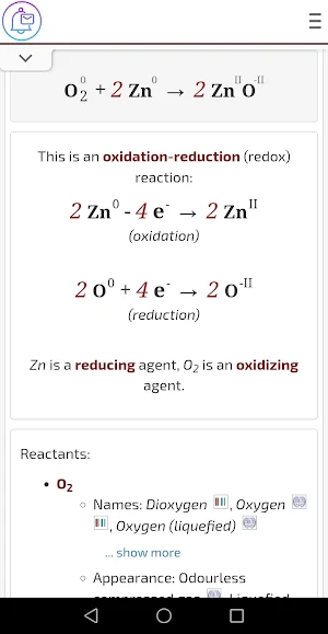 chemistry calculator Screenshot 2