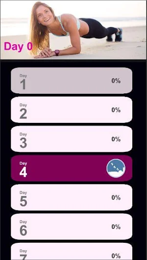 30 Day plank challenge for women fast weight lose Screenshot 2