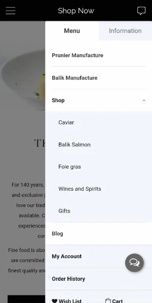 Caviar House & Prunier Screenshot 3