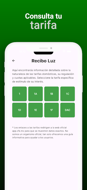 Recibo Luz. Guía Informativa Screenshot 2