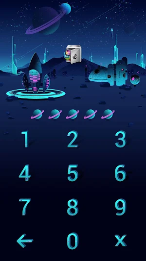 AppLock Theme Interstellar Screenshot 1