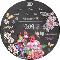 BFF150- Blackboard Art Fairy