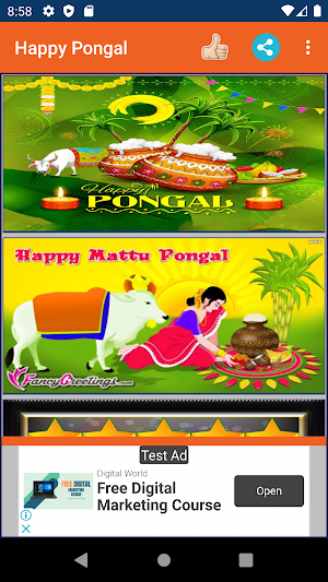 Happy Pongal Wishes Screenshot 2