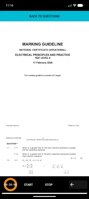 TVET NCV Electrical Principles Screenshot 1