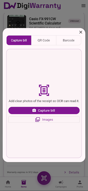DigiWarranty Screenshot 3