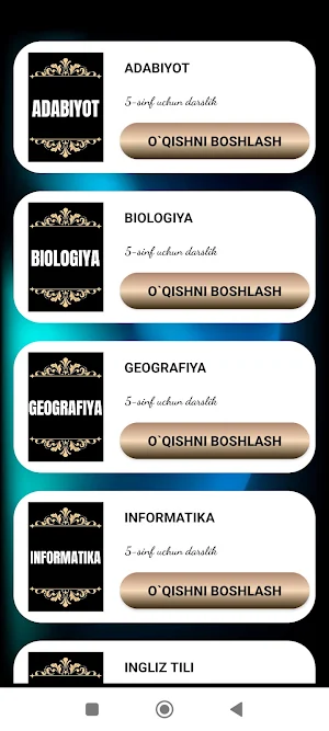 5-sinf Darsliklar to`plami Screenshot 1