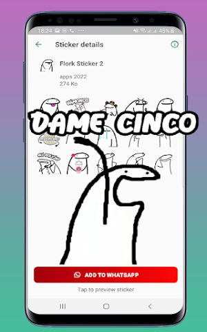 Wasticker  FLORK para whatsapp Screenshot 2