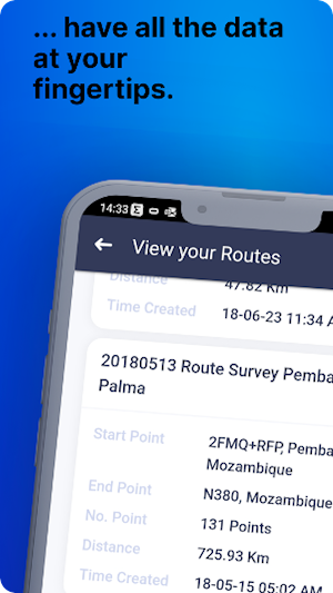 Route Survey App Screenshot 3