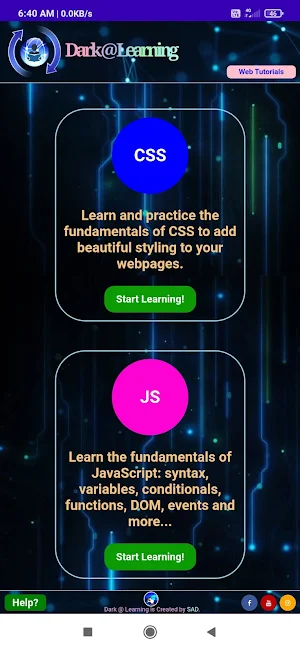 D@L - Web Design (HTML,CSS,JS) Screenshot 1