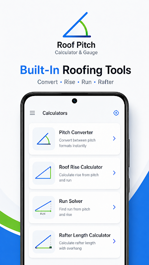 Roof Pitch Calculator & Gauge Screenshot 2