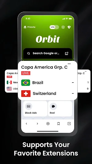 Orbit: Fast Private Browser Screenshot 1