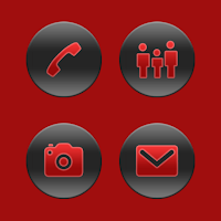 Frosted Red On Gray Icons