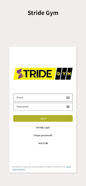 Stride Gym App Screenshot 0