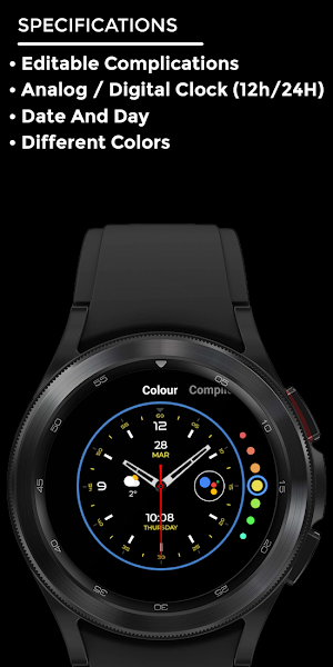 Nighty Analog 09 - watch face Screenshot 3