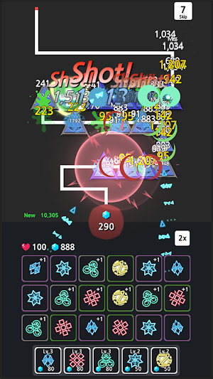 Neon Defence : Merge Tower Defence Screenshot 2