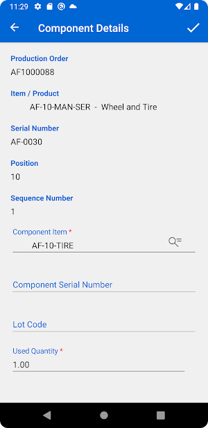 Infor LN As Built Scanning Screenshot 0