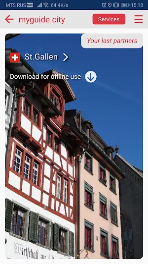 St. Gallen map offline guide tourist navigation Screenshot 0