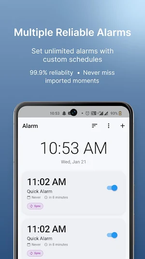 Clock: Alarm, Timer & World Screenshot 3