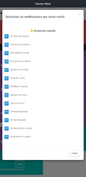 Monitor WebRestaurant Screenshot 2