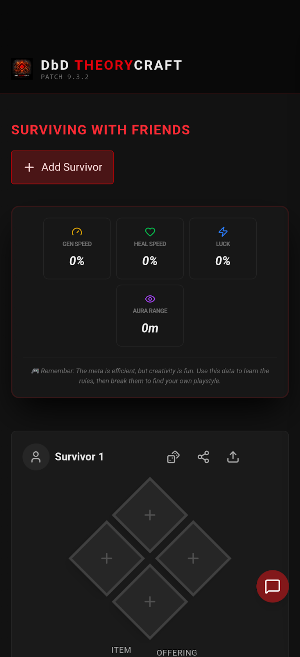 DbD TheoryCraft Screenshot 0
