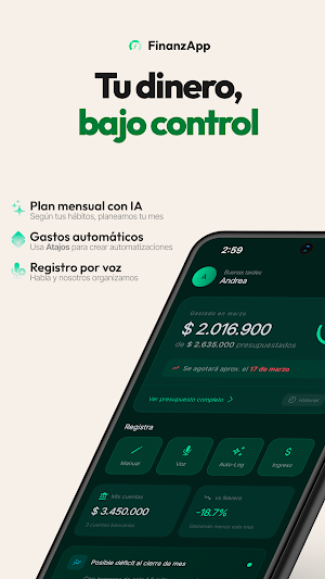 FinanzApp: Presupuestos e IA Screenshot 0