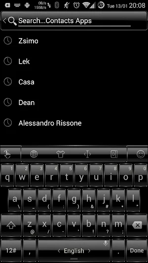 Keyboard Theme Frame Black Screenshot 0