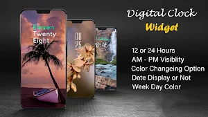 Clock Widget - Digital Clock Screenshot 3