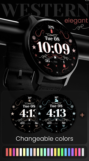 Western Elegant Watch Face Screenshot 1