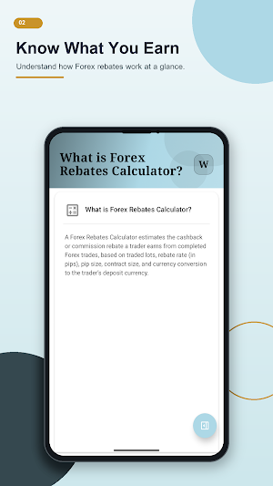 Forex Rebates Calculator Screenshot 1