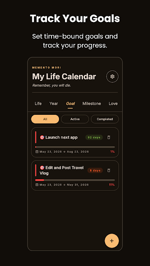 Life Calendar: Life in Weeks Screenshot 1