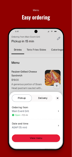 Main Event Grill Screenshot 2