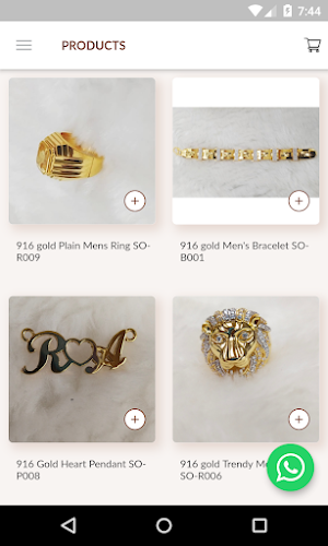 Simandhar Ornament - Gold CZ Jewelry Manufacturer Screenshot 2